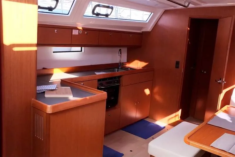Galley of Sibylla - bareboat, a Bavaria Cruiser 46 sailboat at Naples, Italy