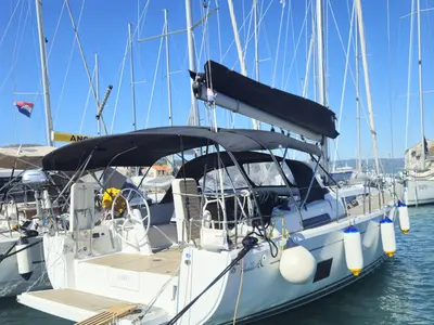 Faro, a Hanse 418 sailboat at Grad Biograd na Moru, Croatia