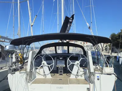 Faro, a Hanse 418 sailboat at Grad Biograd na Moru, Croatia