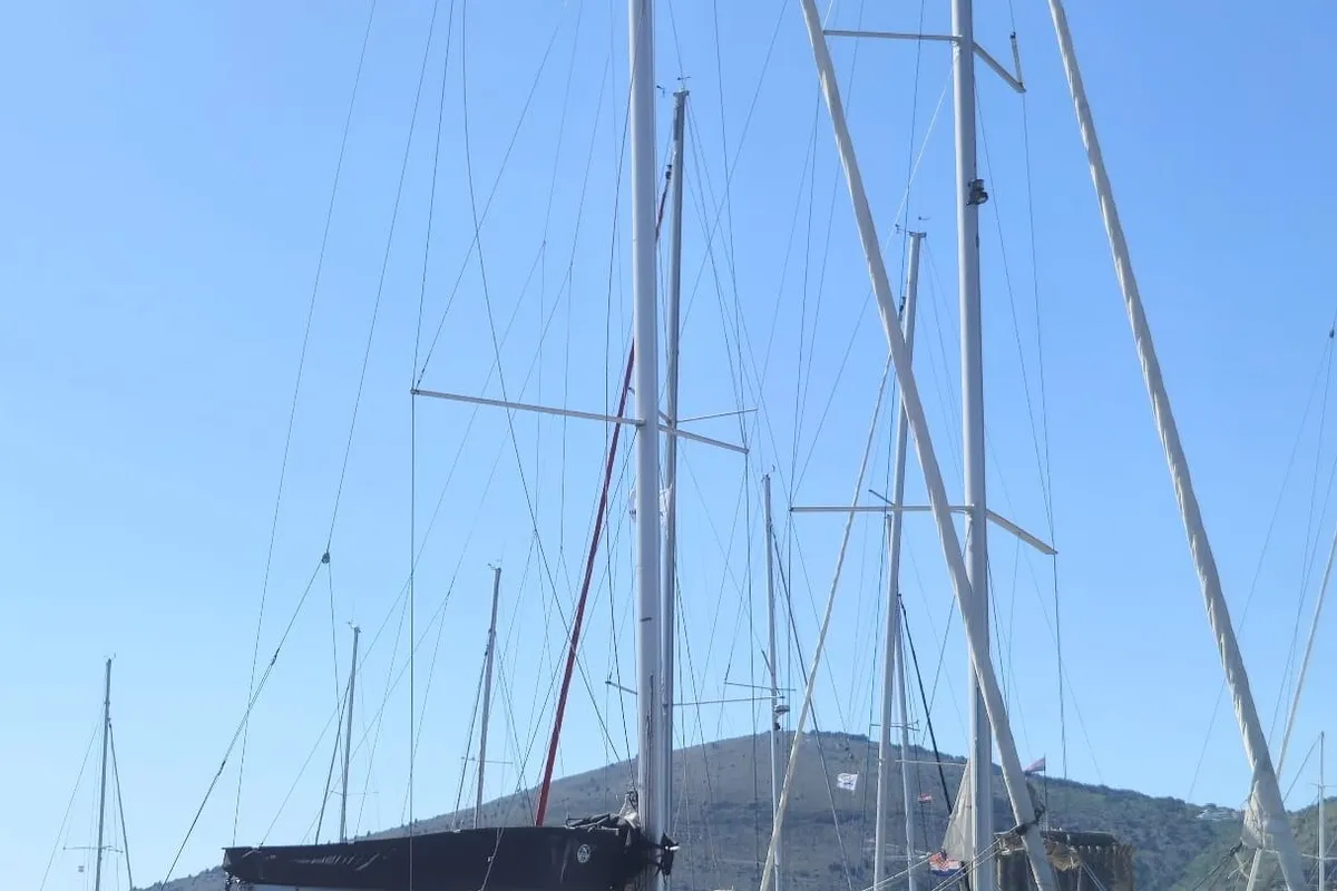 Faro, a Hanse 418 sailboat at Grad Biograd na Moru, Croatia