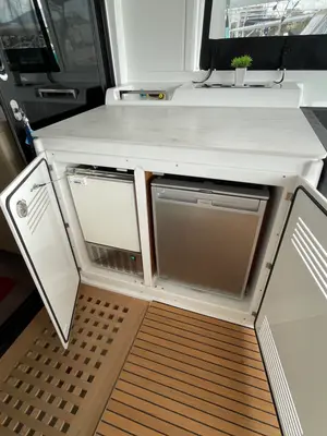 Galley of Aelia, a Lagoon 46 catamaran at Athens, Greece