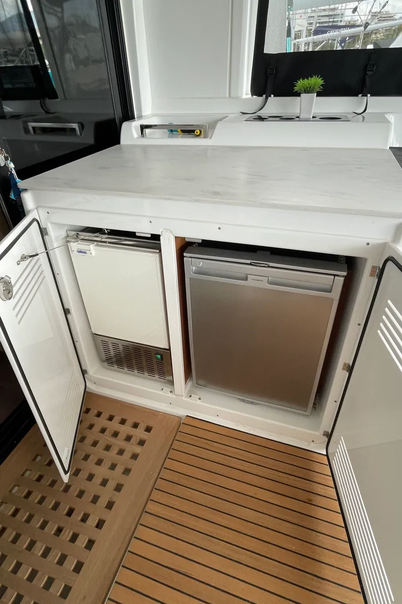 Galley of Aelia, a Lagoon 46 catamaran at Athens, Greece