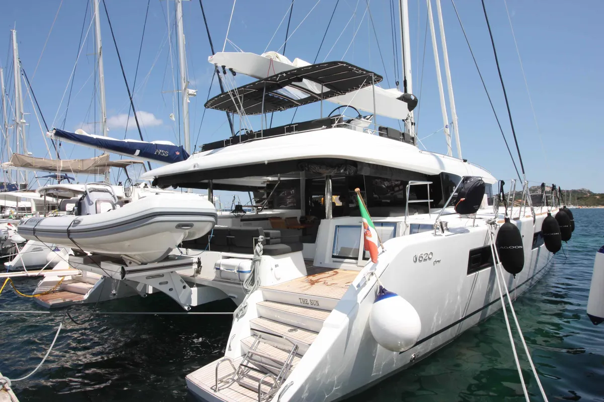 Cabin on The Sun (TOR), a Lagoon 620 catamaran at Road Town, British Virgin Islands