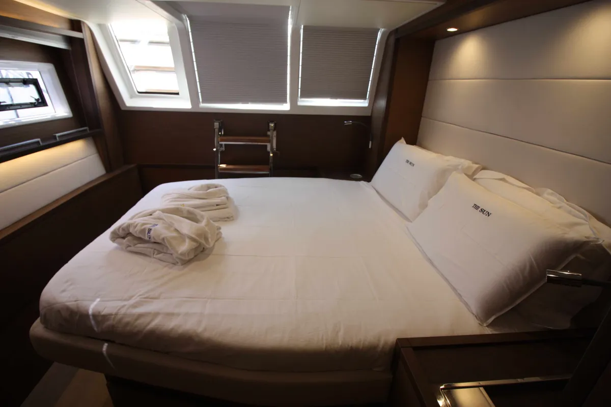 Cabin on The Sun (TOR), a Lagoon 620 catamaran at Road Town, British Virgin Islands