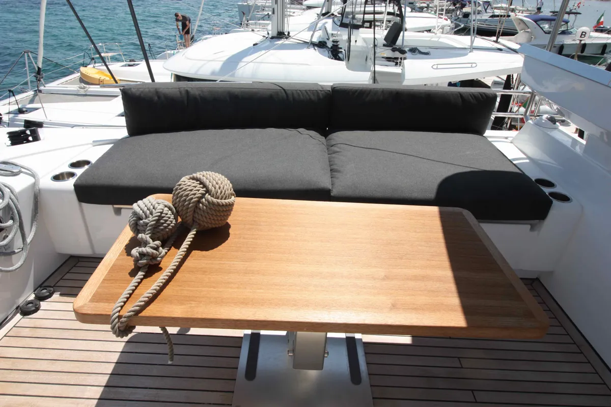 Salon of The Sun (TOR), a Lagoon 620 catamaran at Road Town, British Virgin Islands