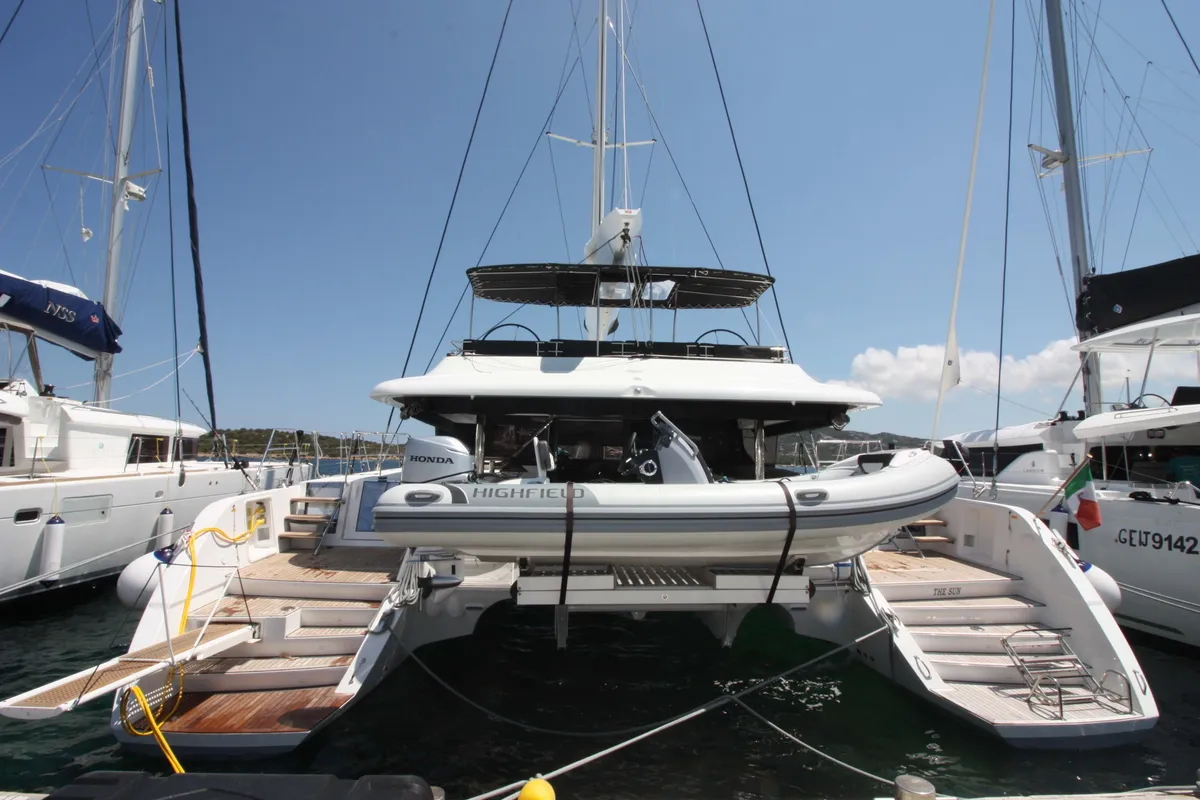 Salon of The Sun (TOR), a Lagoon 620 catamaran at Road Town, British Virgin Islands