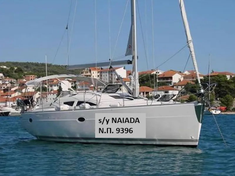 NAIADA , a Elan Impression 384 sailboat at Piraeus, Greece