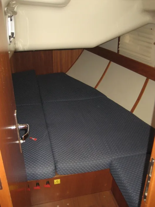 Cabin on NAIADA , a Elan Impression 384 sailboat at Piraeus, Greece