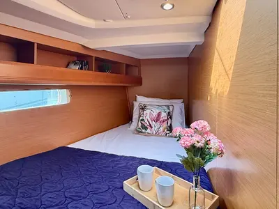 Cabin on Kefi, a Jeanneau Sun Odyssey 469 sailboat at Municipal Unit of Ellomenos, Greece