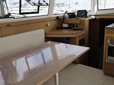 Salon of Star II, a Excess 11 catamaran at Alameda, United States
