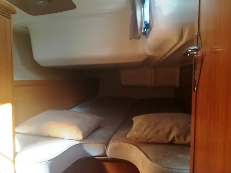 Cabin on REN - TOTAL REFIT 2018, a Jeanneau Sun Odyssey 43 sailboat at Athens, Greece