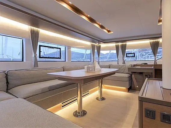 Salon of Sunshine, a Lagoon 50 catamaran at Grad Trogir, Croatia