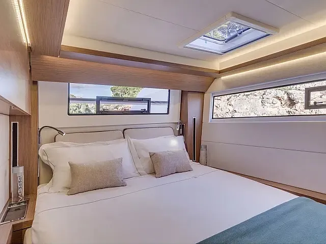 Cabin on Sunshine, a Lagoon 50 catamaran at Grad Trogir, Croatia