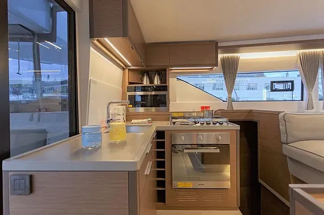 Galley of Sunshine, a Lagoon 50 catamaran at Grad Trogir, Croatia