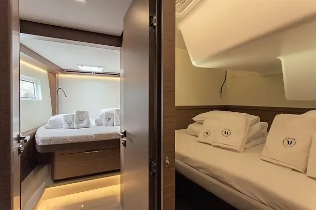 Cabin on Sunshine, a Lagoon 50 catamaran at Grad Trogir, Croatia