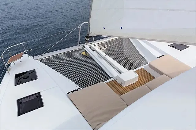 Deck of Sunshine, a Lagoon 50 catamaran at Grad Trogir, Croatia