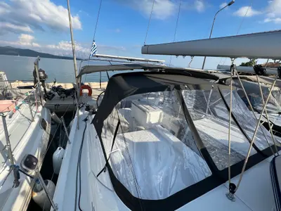 Cabin on MariMar, a Beneteau Oceanis 46.1 sailboat at Municipal Unit of Lefkada, Greece