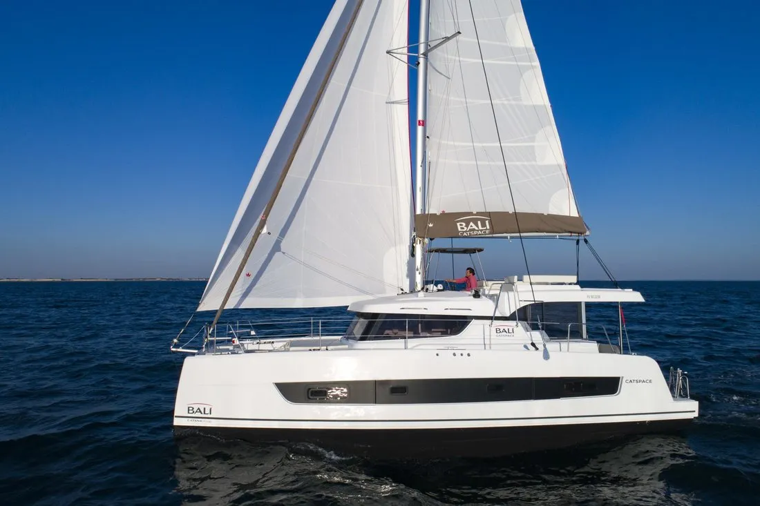 Silvia B, a Bali Catspace catamaran at Marsala, Italy