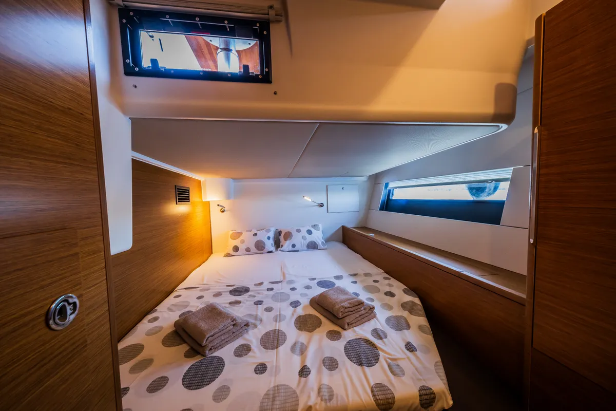 Cabin on Darling Ow, a Hanse 510 sailboat at Seget Donji, Croatia