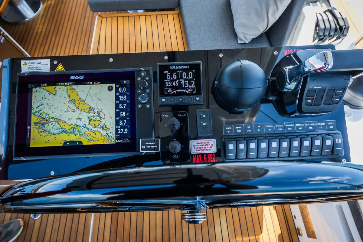 Darling Ow, a Hanse 510 sailboat at Seget Donji, Croatia