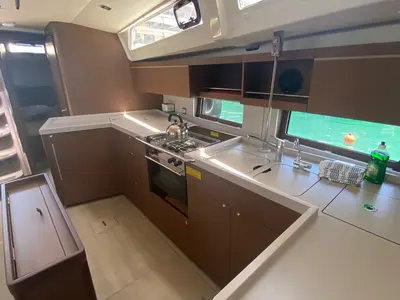 Galley of Joanna, a Beneteau Oceanis 46.1 sailboat at Volos Municipality, Greece
