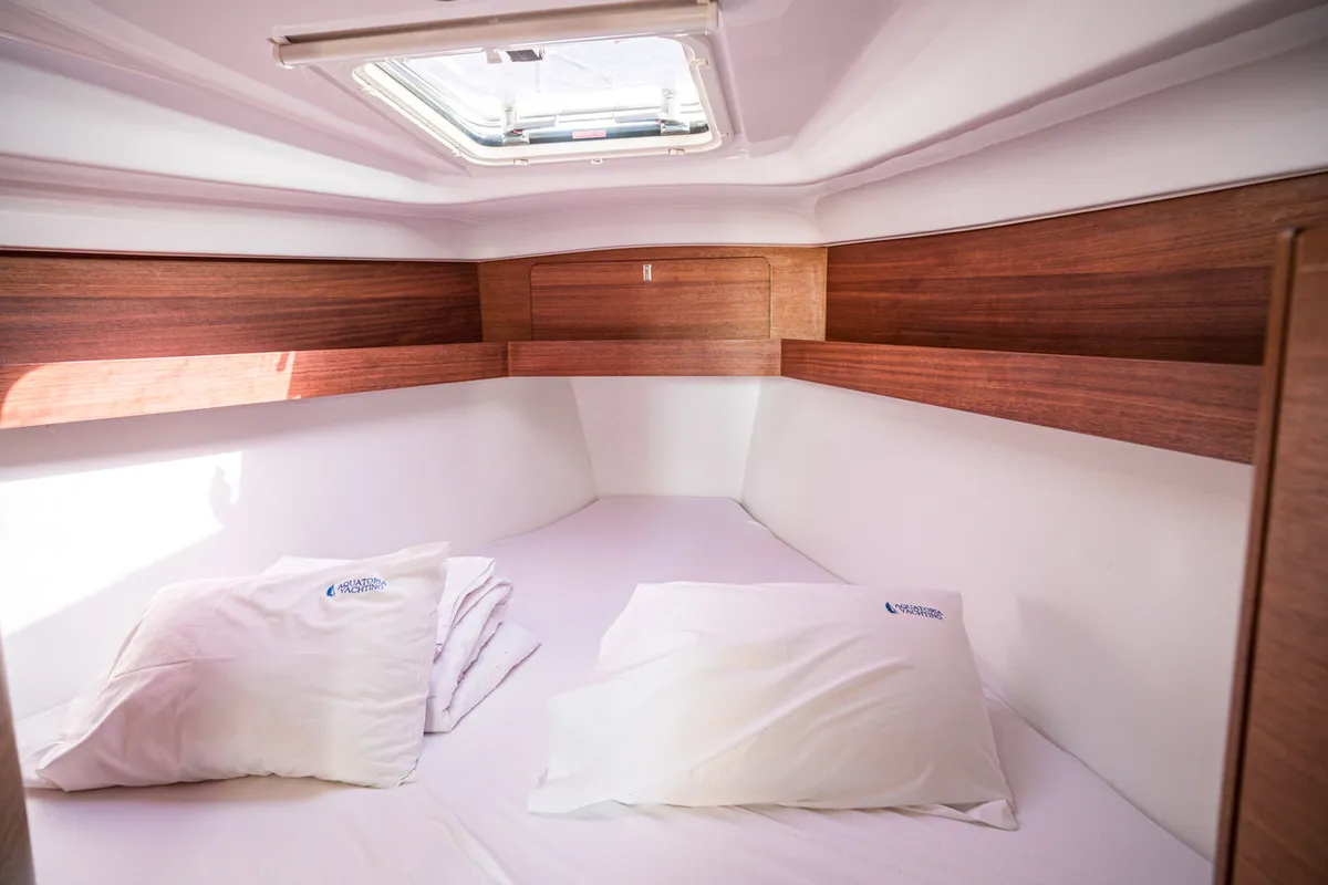 Cabin on Kate, a Elan Impression 40.1 sailboat at Pirovac, Croatia