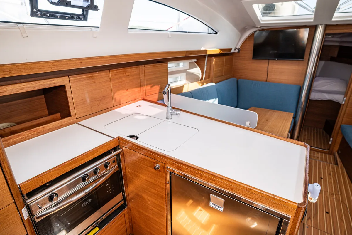 Galley of Kate, a Elan Impression 40.1 sailboat at Pirovac, Croatia