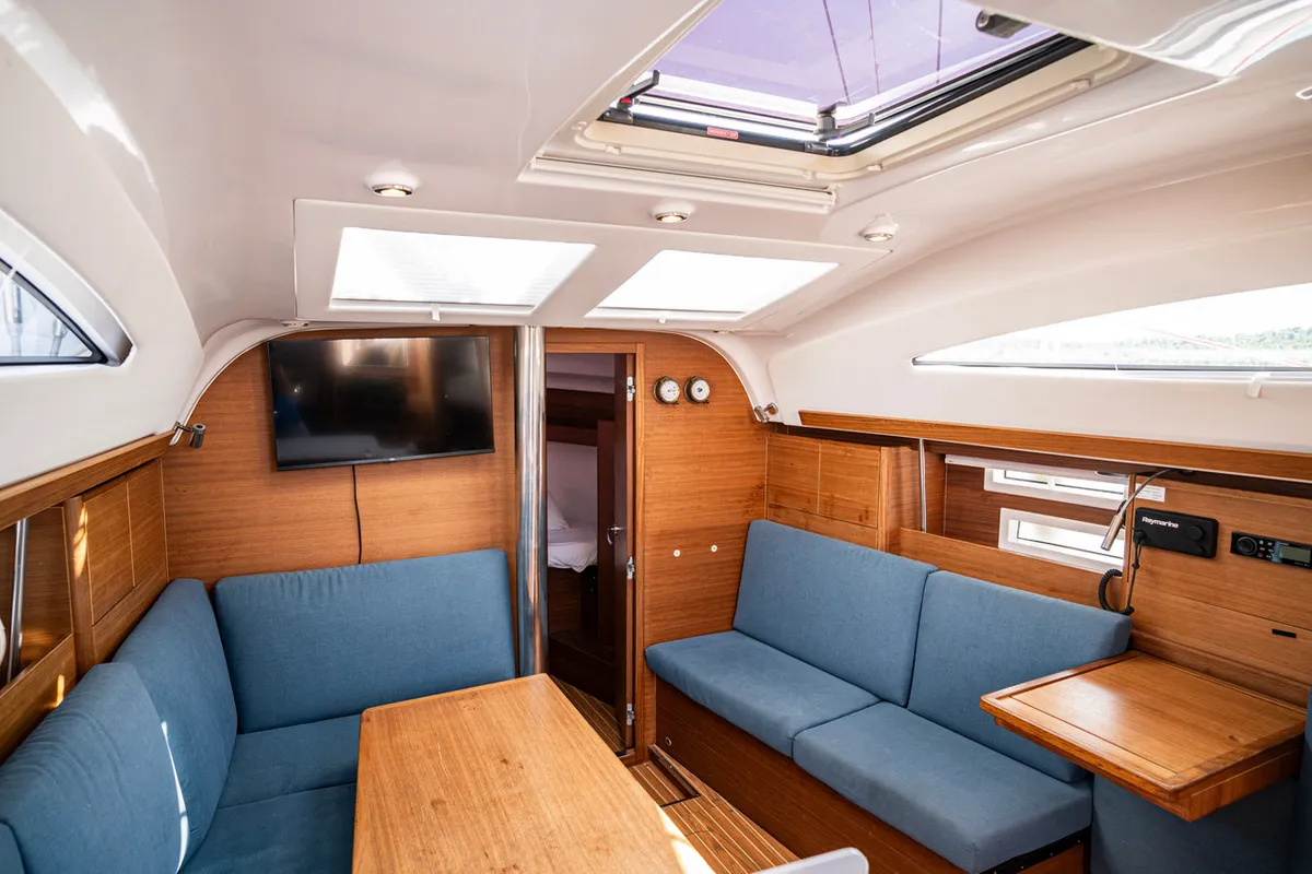 Salon of Kate, a Elan Impression 40.1 sailboat at Pirovac, Croatia