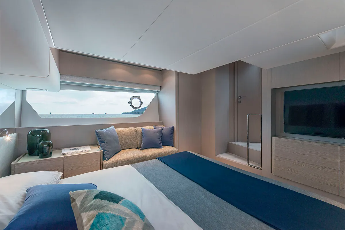 Cabin on Anna, a Ferretti Yachts 500 motor yacht at Podstrana - Miljevac, Croatia