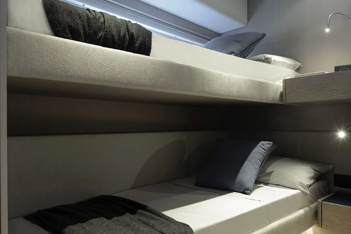 Cabin on Anna, a Ferretti Yachts 500 motor yacht at Podstrana - Miljevac, Croatia