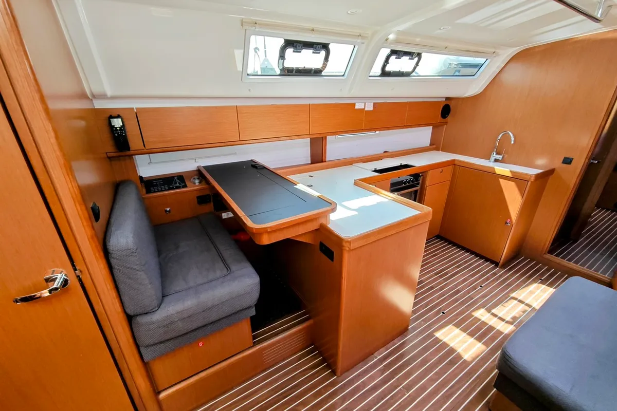 Galley of Jozefina, a Bavaria Cruiser 51 sailboat at Općina Sukošan, Croatia