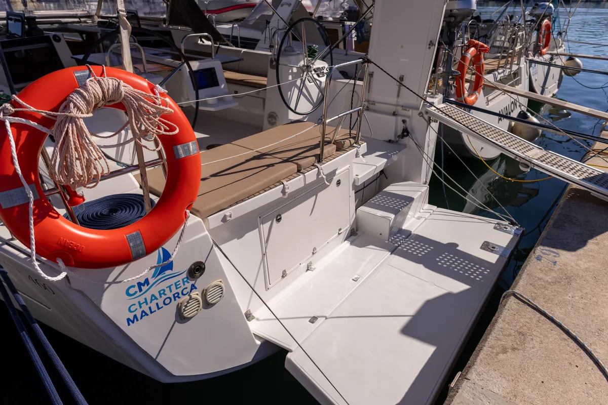 RUBIN, a Dufour 460 Grand Large sailboat at Port de Pollença, Spain
