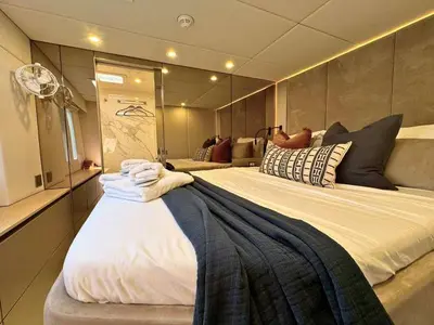 Ksenia, a Sunreef 60 catamaran at Nea Peramos, Greece