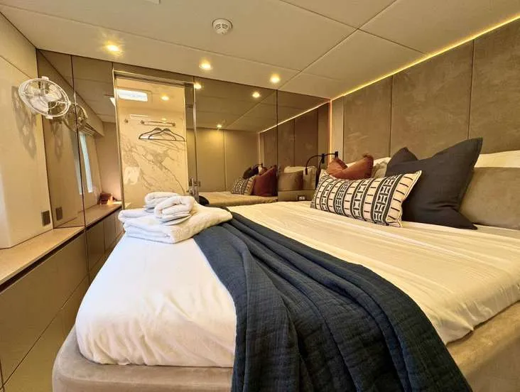 Ksenia, a Sunreef 60 catamaran at Nea Peramos, Greece