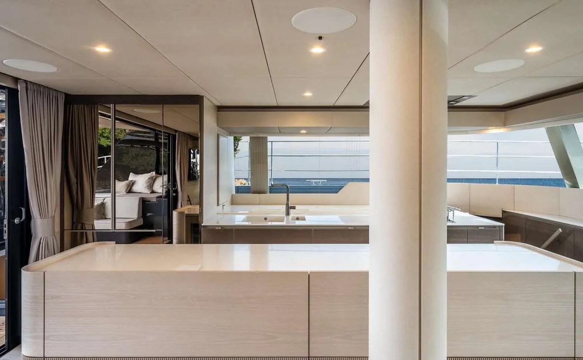Ksenia, a Sunreef 60 catamaran at Nea Peramos, Greece