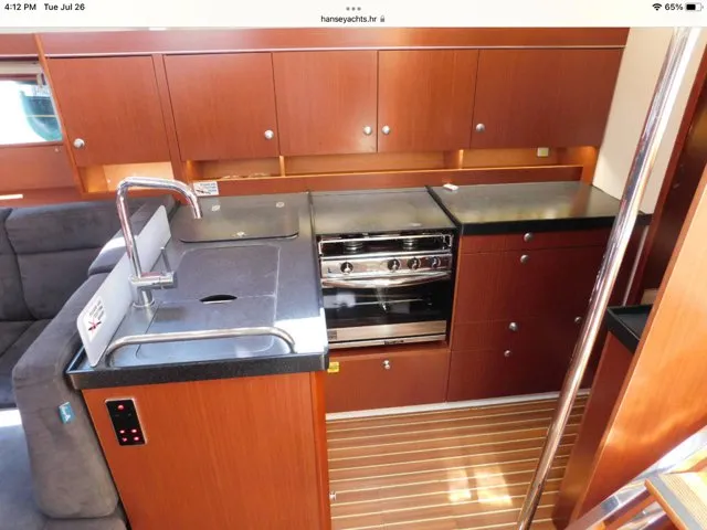 Galley of Jenny, a Hanse 455 sailboat at Punat, Croatia