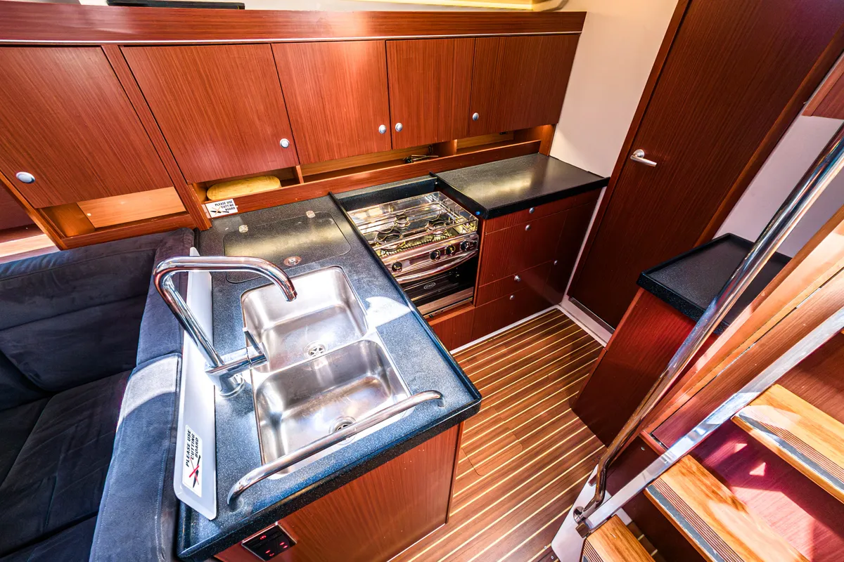 Galley of Jenny, a Hanse 455 sailboat at Punat, Croatia
