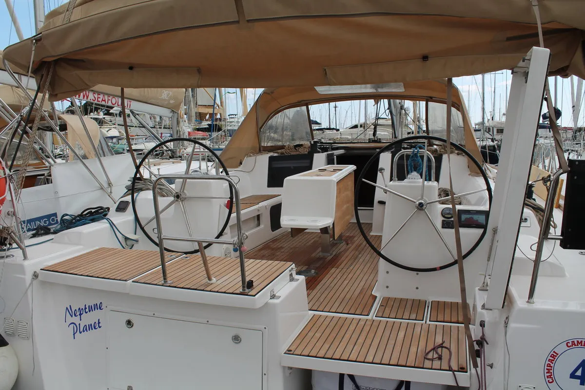 Neptune Planet, a Dufour 460 GL sailboat at Marsala, Italy