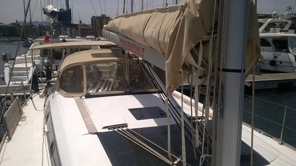 Neptune Planet, a Dufour 460 GL sailboat at Marsala, Italy