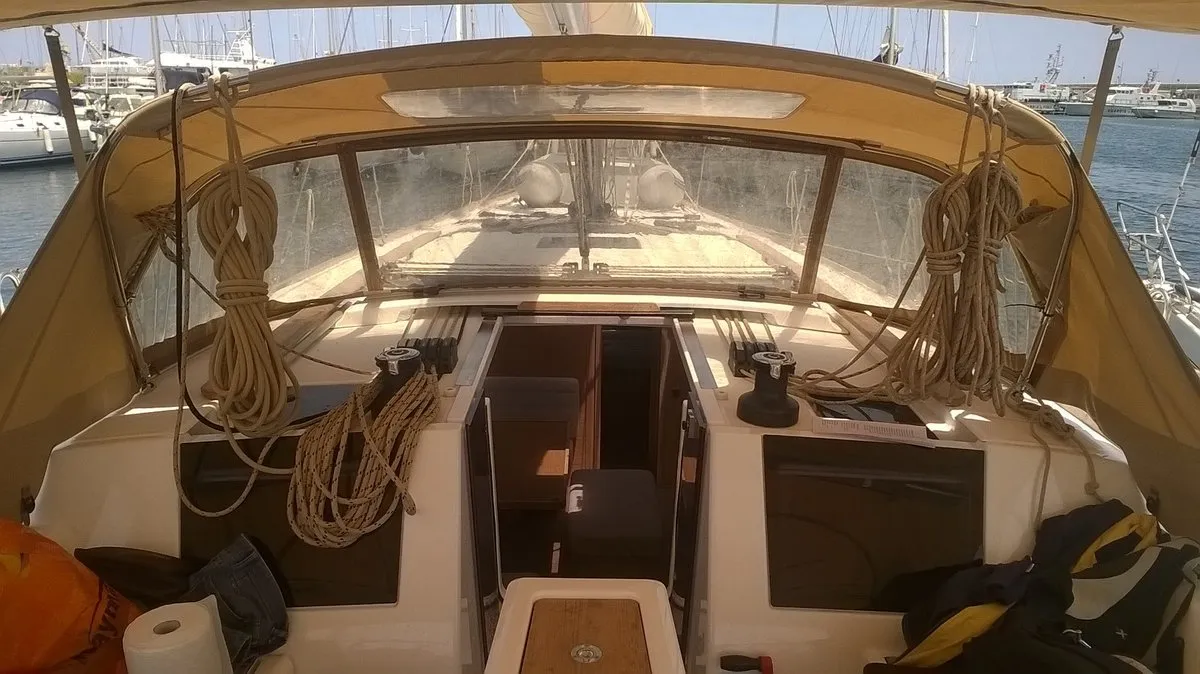 Neptune Planet, a Dufour 460 GL sailboat at Marsala, Italy