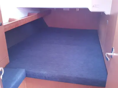 Cabin on Okyalos, a Bavaria Cruiser 46 sailboat at Lavreotiki Municipal Unit, Greece