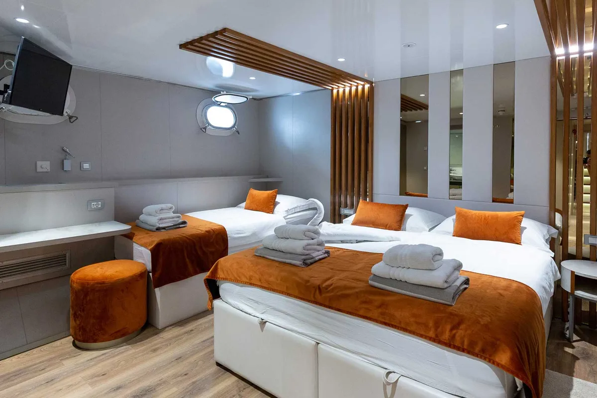 Cabin on Adriatic King, a Gulet Motoryacht motor yacht at Split, Croatia
