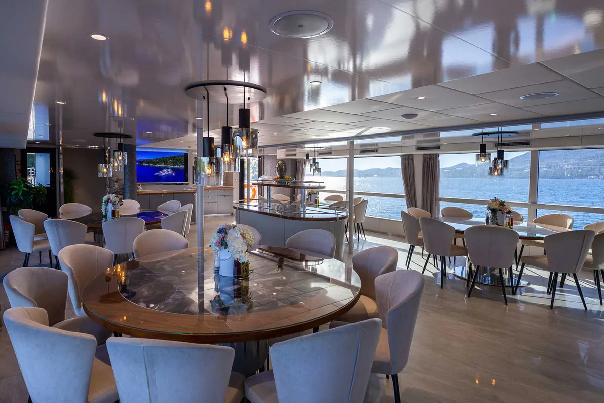 Salon of Adriatic King, a Gulet Motoryacht motor yacht at Split, Croatia