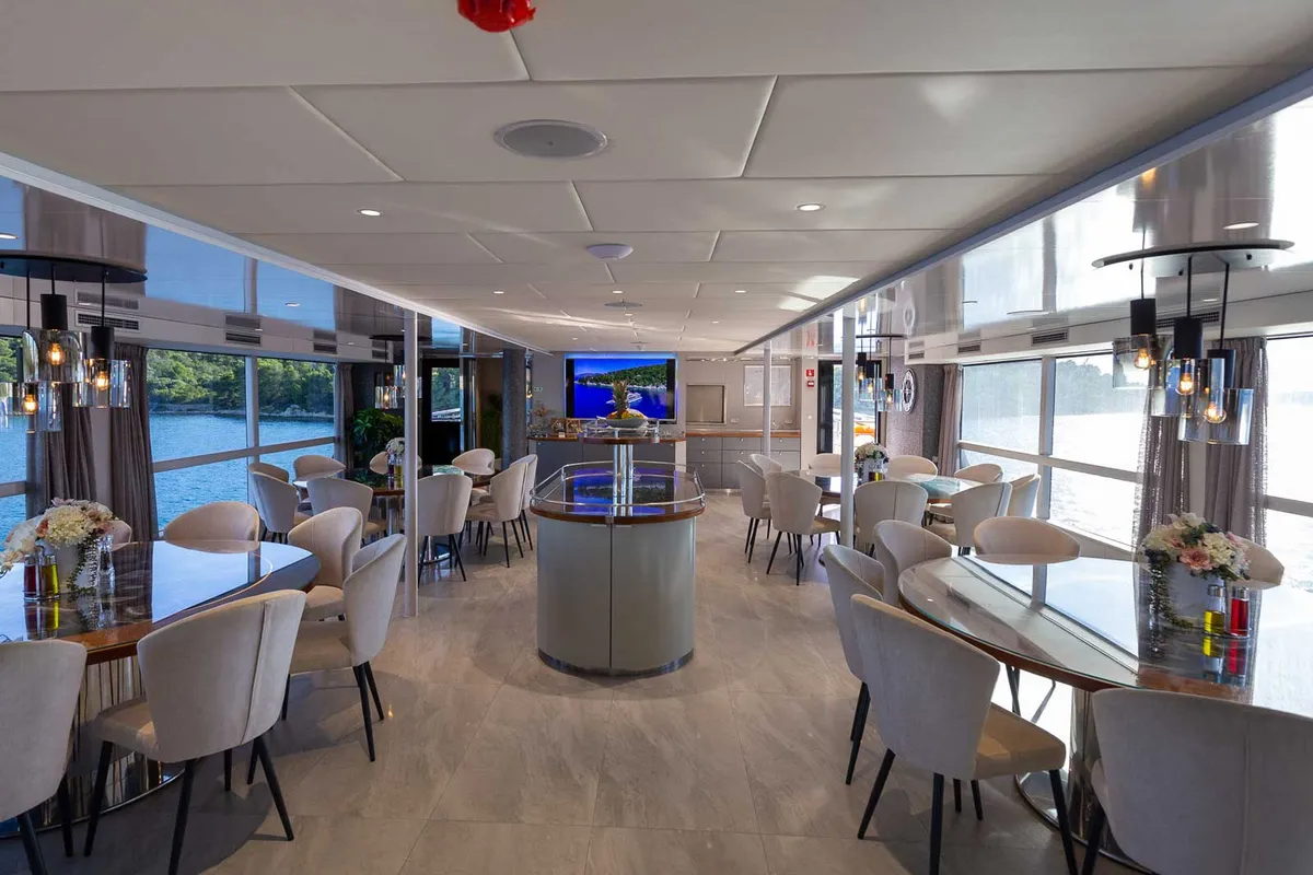 Salon of Adriatic King, a Gulet Motoryacht motor yacht at Split, Croatia