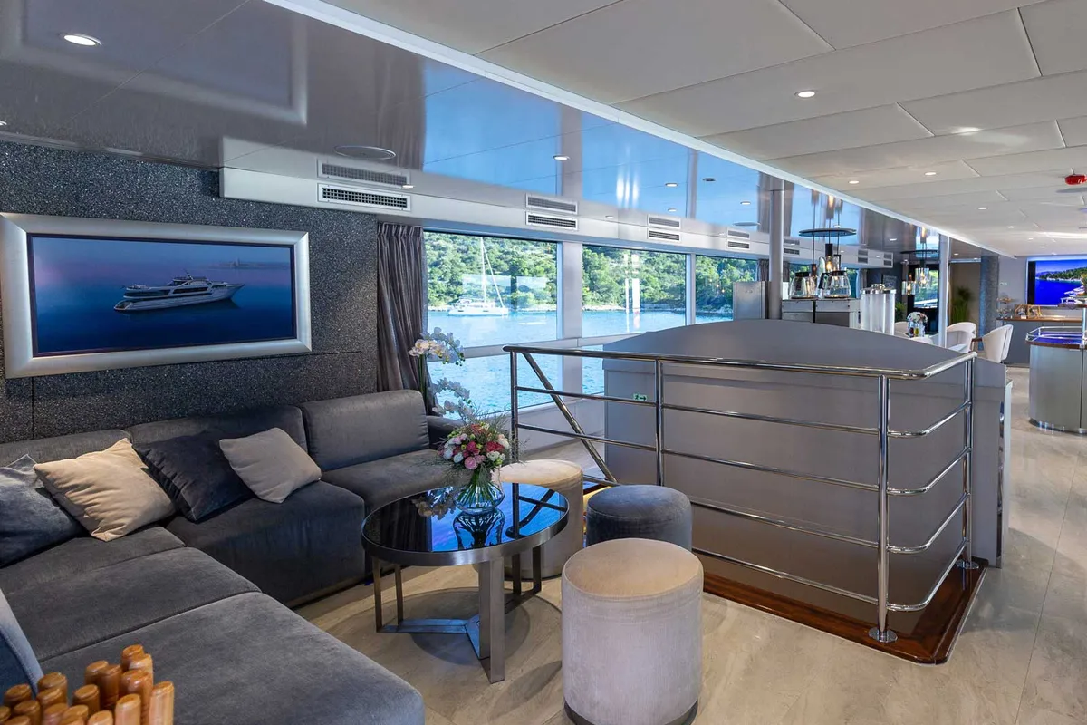 Salon of Adriatic King, a Gulet Motoryacht motor yacht at Split, Croatia