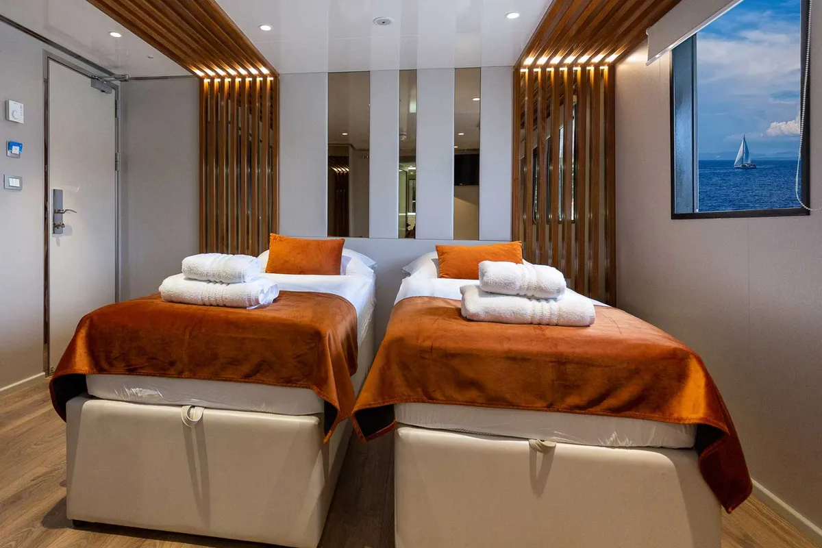 Cabin on Adriatic King, a Gulet Motoryacht motor yacht at Split, Croatia