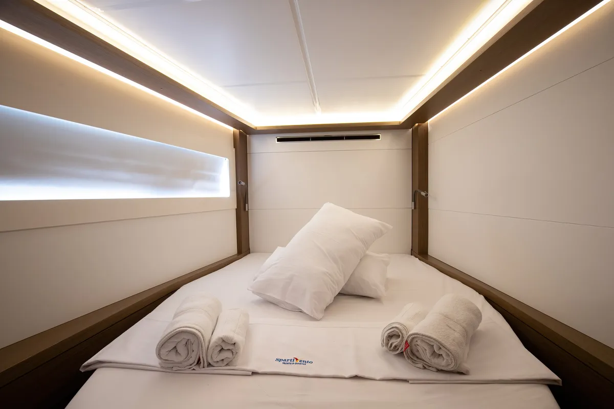 Cabin on Cassata - Standard Line, a Lagoon 46 catamaran at Salerno, Italy