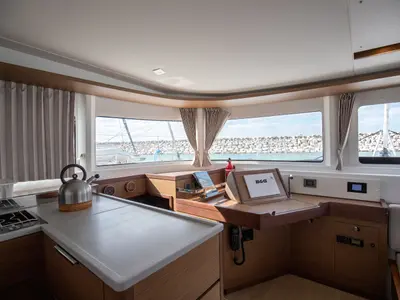 Salon of Cassata - Standard Line, a Lagoon 46 catamaran at Salerno, Italy