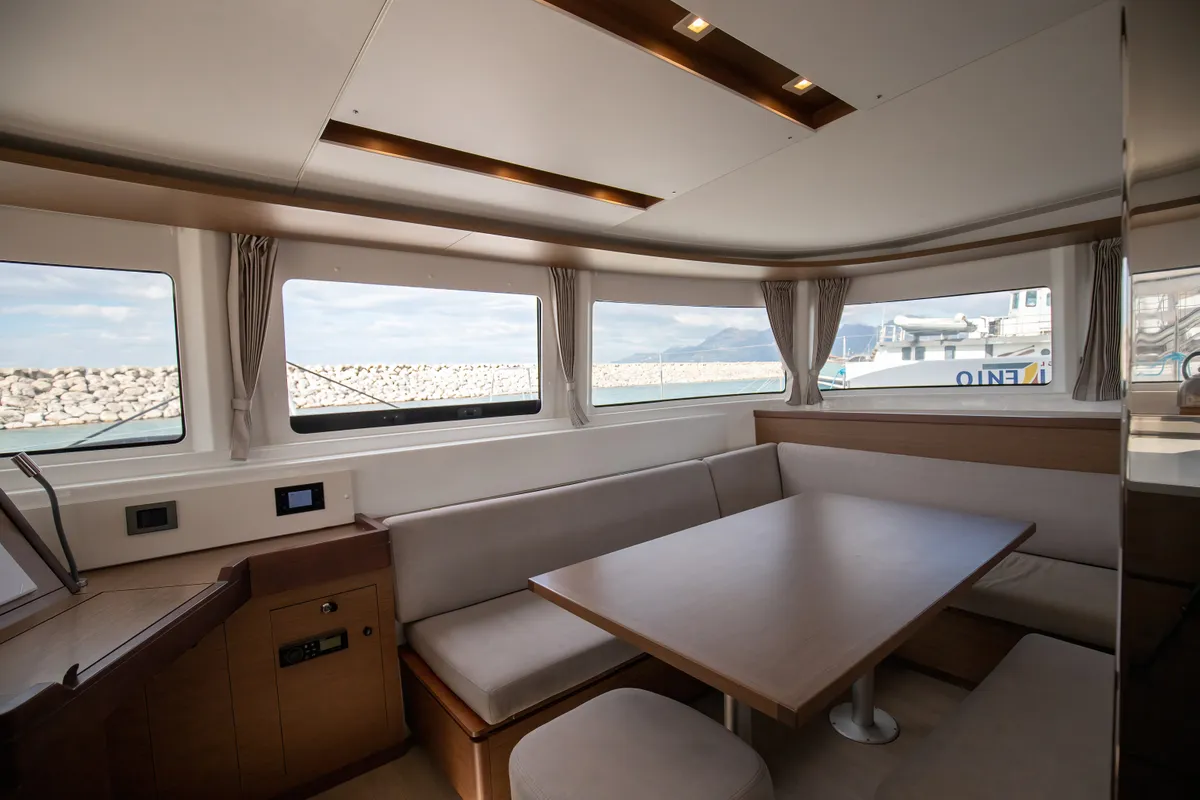 Salon of Cassata - Standard Line, a Lagoon 46 catamaran at Salerno, Italy