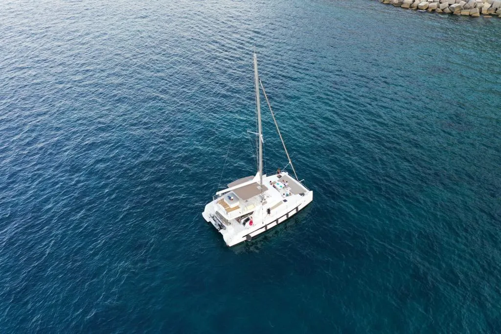 Didymos, a Bali 5.4 catamaran at Palermo, Italy